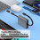 Telescopic USB Cable Type C 66W PD Computer Data Cable Aluminum Alloy Telescopic Fast Charging Cable 6