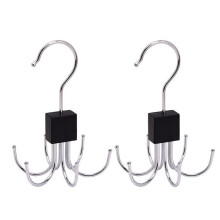 2pcs Rotating Belt Hanger Durable Metal Organizer for Belts Scarves Ties Bra Home Dorm Storage Rack for Clothes Hangers