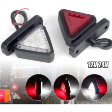 Luce di Ingombro Laterale A LED Bifacciale e Luce Freno/Coda Triangolare per Rimorchi, Autocarri, Pickup e