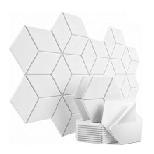 12 PCS Self-Adhesive Acoustic Panels 12" X 10" X 0.4" Soundproof Foam Panels for Walls,Recording Studio Absorb Noise