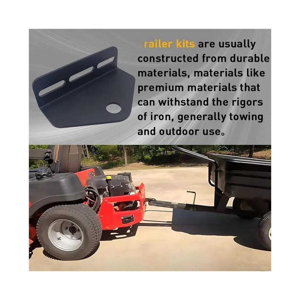 Universal Heavy Duty Lawn Mower Towing Hitch Kit For Zero Turn Tractor With Installation Hardware 6032048537525