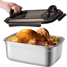 Stainless Steel Food Storage Containers, 7500 ML/254 Oz/32 Cup with Airtight Lids for Various Uses , Party