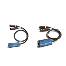 Rallonge de Câble Réseau Audio XLR Vers RJ45 à 2 Canaux, Boîtier D'Isolation, Longueur de Transmission de 500 Mètres, Mâle + Femelle