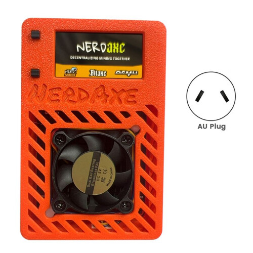 NerdAxe Miner Nerdminer 500Gh/S S19XP BM1366 ASIC para Bitaxe Bitcoin  Miner com Tela de 1,9 Polegadas AU Plug 1