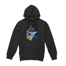 (XXL, Black) Star Trek Mens Feline Galaxy Hoodie