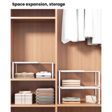 Verstelbare Locker Organizer Plank in Lengte voor School Klaslokaal Kantoor Gym Lockers Thuis Opslag (Wit)