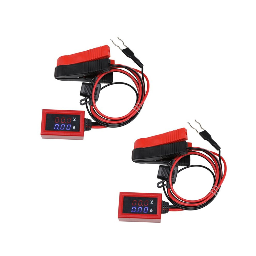 2Pack Digital Display Dual Display Car Leakage Current Detection Tool, Current Detection Tool Automotive Test Parts Dark 4713004808447
