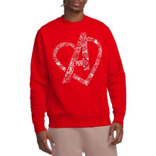(XL, Red) Avengers Unisex Adult Be Mine Heart Sweatshirt
