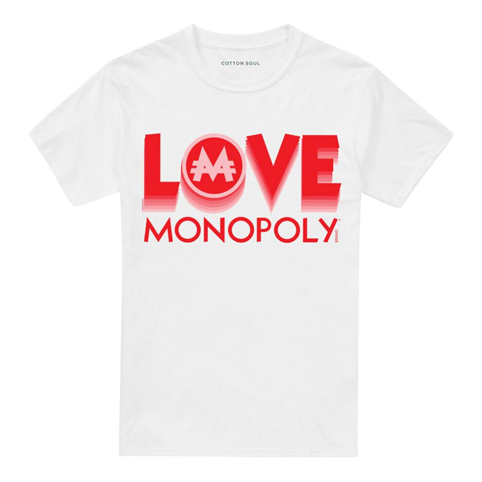 Monopoly (3Xl, ) Mens Love T-Shirt White
