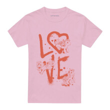 (M, Light Pink) My Little Pony Mens Love Graffiti T-Shirt