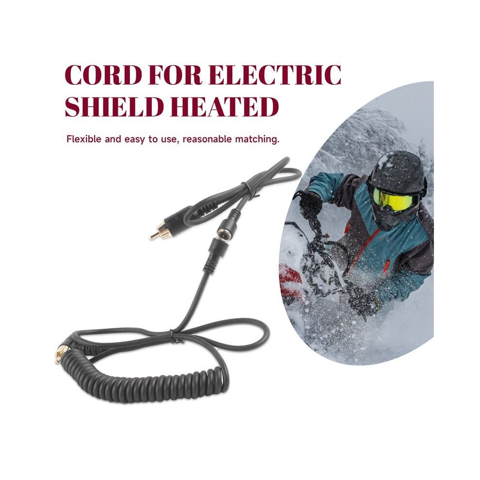 Magnetic Cord For Electric Shield Heated, Snowmobile Helmet Heated Shield Cord Replacement Electric Shield Wire 150Cm 4713278399832