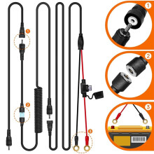 Snowmobile Helmet Magnetic Heated Shield Cord, Plug Heated Cord for Heated Most Electric Shields, Helmet, Visor