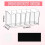 Drink Packet Organizer with Removable Divider & 6 Compartment, Mounted Water Packet Organizer with Soft Magnetic 7