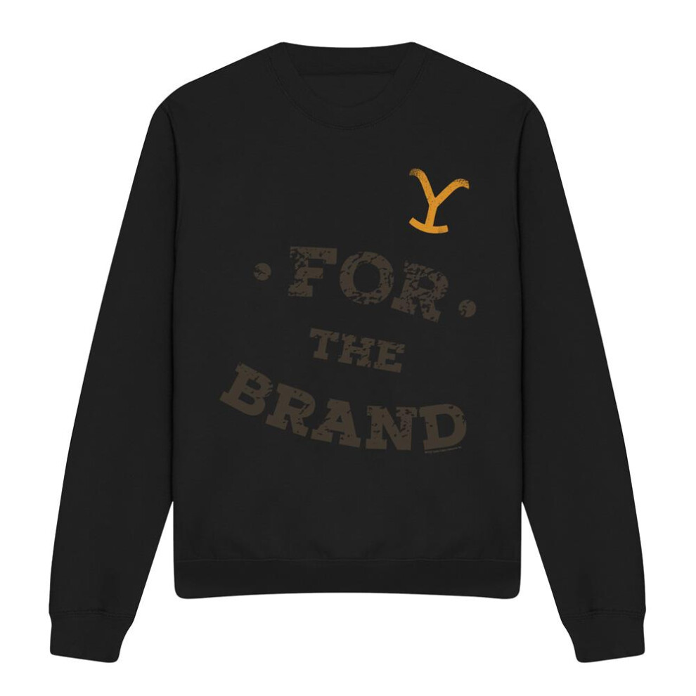 Yellowstone (L, Black) Unisex Adult For The Brand Sweatshirt