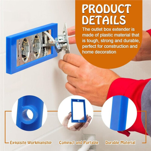 Extensores de Tomada Simples de 1/4" para Interruptores e Caixas Elétricas (6 Peças) 2