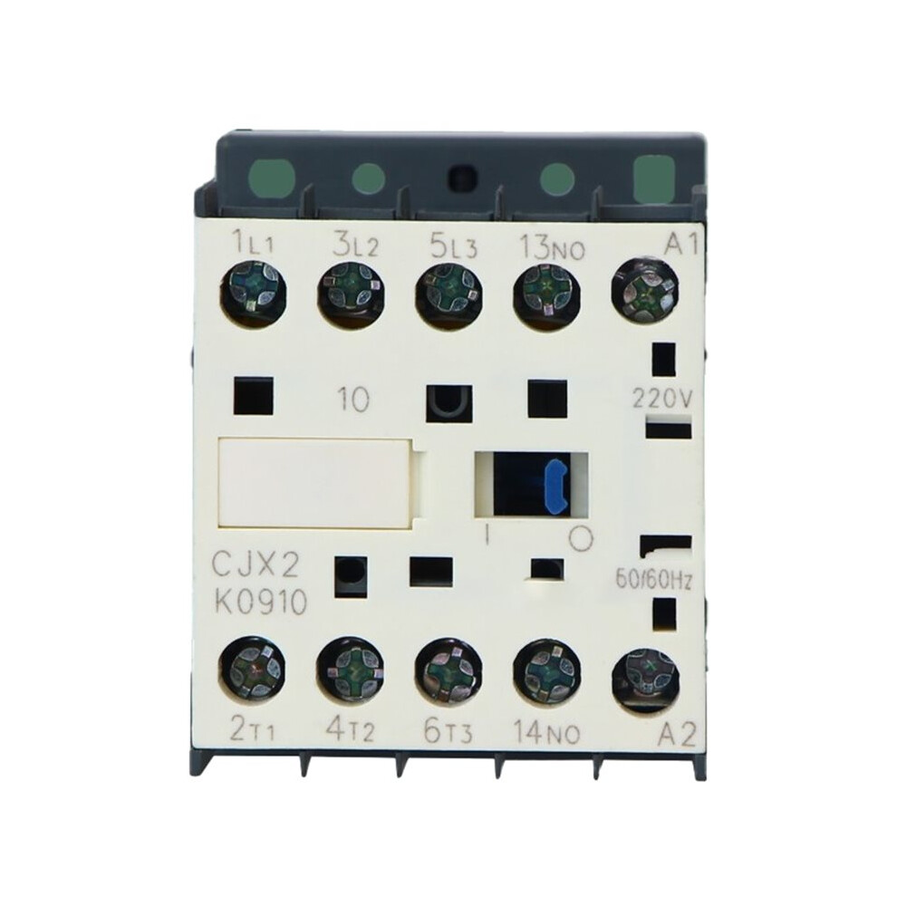 Cjx2-K0910 220 Volts Coil 35Mm Din Rail 9A Three Pole 3P 1No For Ac Contactor 4714021358854