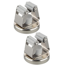 2pcs Magnetic Broom Holder, Heavy-Duty Anti Drop Non Drilling Mop Clamp, Suitable for Garages, Laundry Rooms