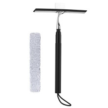 Telescopic Window Squeegee 10'' Home Cleaning Kit Extendable Shower Squeegee for Glass Doors - Window Cleaning Tool