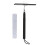 Telescopic Window Squeegee 10'' Home Cleaning Kit Extendable Shower Squeegee for Glass Doors - Window Cleaning Tool 1
