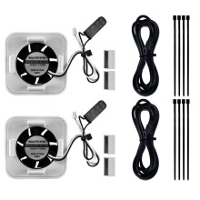 2 Set for A1 A1 Extrusion Motor Cooling Fan Kit Auto Start-Stop High-Efficiency Silent Fan for 3D Printer