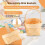 60Pcs Wood Chip  Baskets Manual Woven Baskets Ornaments Candy Storage Box 5