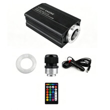 Car Starry Sky Light Auto Fiber Optic Lights Atmosphere Lamp Music Control Ceiling Lights RGB Car Styling DIY 500pcsx3m