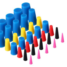 100 Stück konische Stopfen aus Silikonkautschuk, 1/16" bis 1/2", Hochtemperatur-Gummistopfen zum Beschichten von Lochstopfen, Sprühen, Lackieren