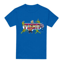 (4XL, Royal Blue) Teenage Mutant Ninja Turtles Mens Arcade Fight T-Shirt