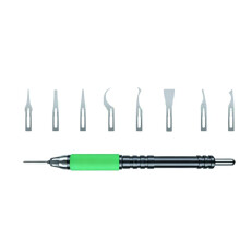 Multi-Function Quick Release Knife for Mobile Phone Motherboard IC Glue Removal Maintenance Knife Handle Blade Set