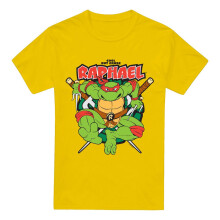 (3XL, Yellow) Teenage Mutant Ninja Turtles Mens Cool But Crude Raphael T-Shirt