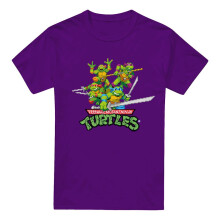 (XL, Purple) Teenage Mutant Ninja Turtles Mens Arcade Retro T-Shirt