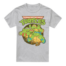 (3XL, Sport Heather) Teenage Mutant Ninja Turtles Mens Silly Turtles T-Shirt