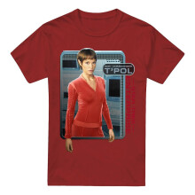 (S, Cardinal) Star Trek Mens T'Pol T-Shirt
