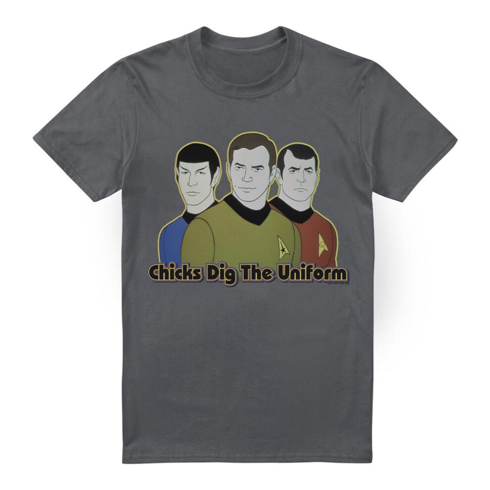 Star Trek (4Xl, Charcoal) Mens Dig It T-Shirt Multicoloured