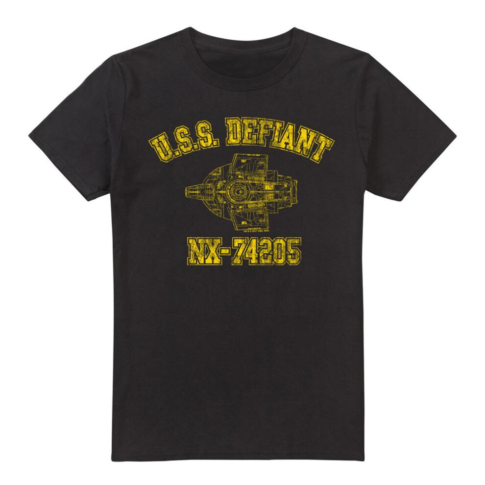 Star Trek (Xl, ) Mens Defiant Athletic T-Shirt Black
