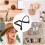 6PCS Cowboy Hat Rack Multi-Function Storage Display Stand Cowboy Hat Holder Hat Hanger Wall Mount Hat Hooks 10