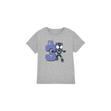(7-8 Years, Sport Heather) Black Panther Childrens/Kids Cute 3rd Birthday T-Shirt