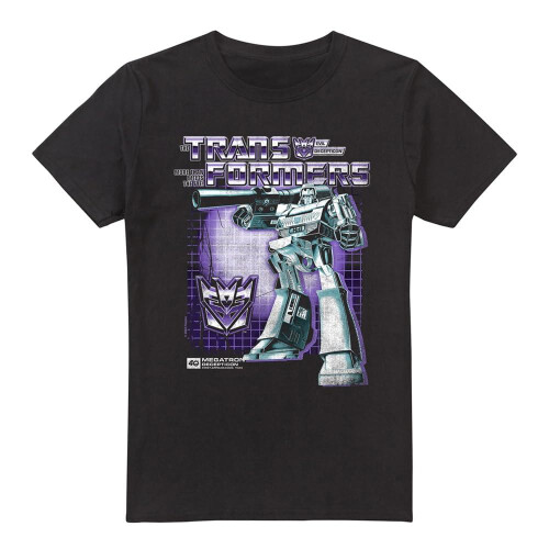 Transformers (XL, Black) Transformers Mens Megatron 40th T-Shirt