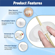 Catheter Stabilization Device,Self Adhesive Catheter Tube Urinary Leg Bag Holder Sticker,Catheter Supplies 12pcs