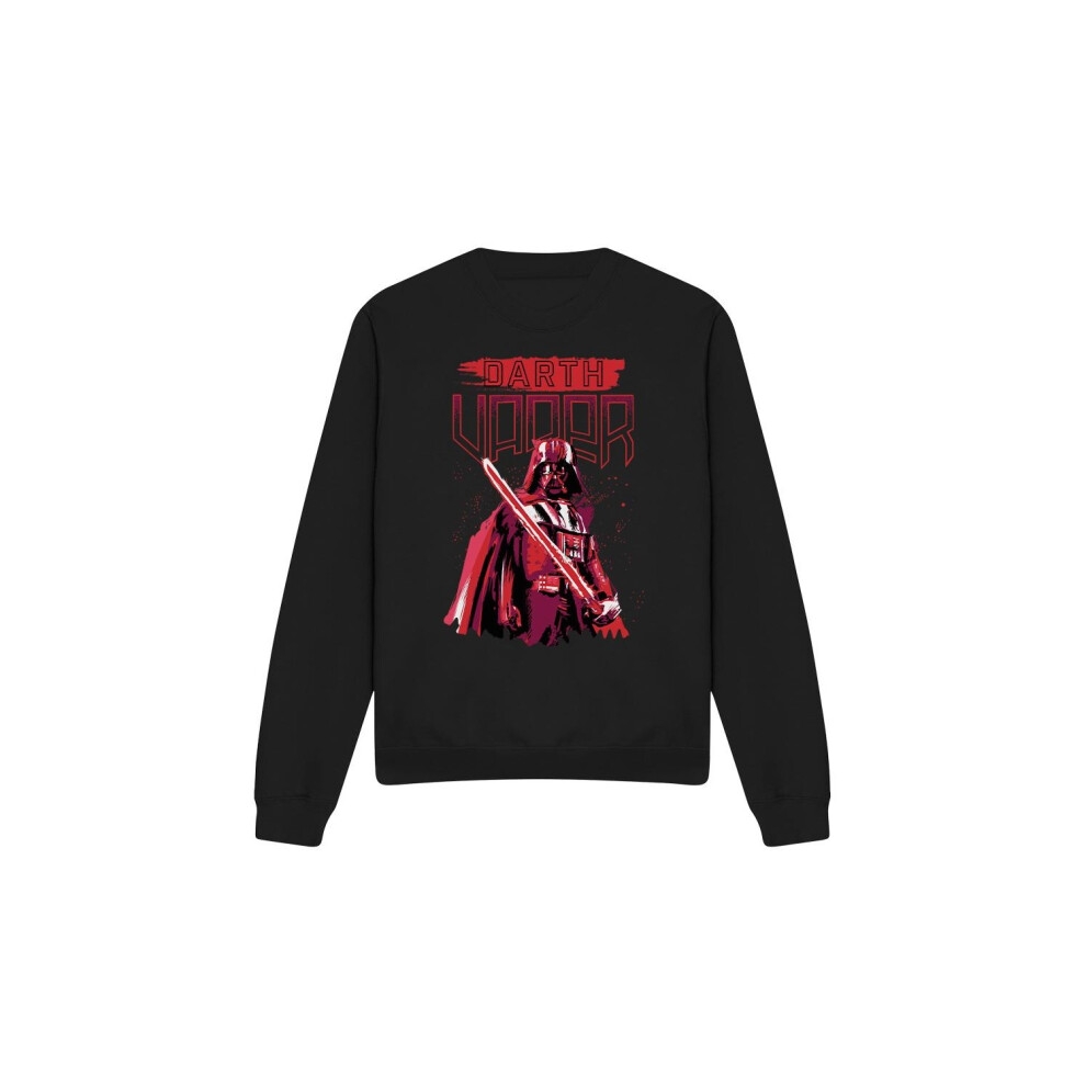 Star Wars (Xl, ) Unisex Adult Darth Vader Painted Sweatshirt Black