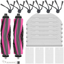 For E20 Evo (NOT for E20 ) Vacuum , 2 Main Brush,4 HEPA Filter,6 Mop Pad,6 Side Brushes,1 Cleaning Brush