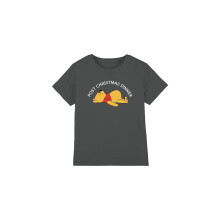(12-13 Years, Charcoal) Winnie the Pooh Childrens/Kids Christmas Dinner T-Shirt