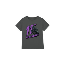 (12-13 Years, Charcoal) Black Panther Childrens/Kids 11th Birthday T-Shirt