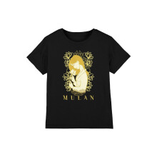 (3-4 Years, Black) Mulan Childrens/Kids Golden Garden T-Shirt