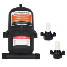 Mikro-Wasserpumpe mit Druckbehälter (0,75 L) für Wohnmobile und Yachten - Membranpumpe mit Konstantem Druck