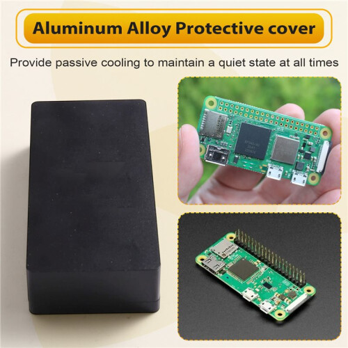 For Raspberry Pi Zero W /2W Metal Case -Compatible Cooling Case for Raspberry Pi Zero 2W / W / 1.3 2