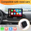 Wireless CarPlay Adapter 4 in 1 Auto Screen Mirroring Adapter for ISO & Android,Wired to Wireless,Plug and 3