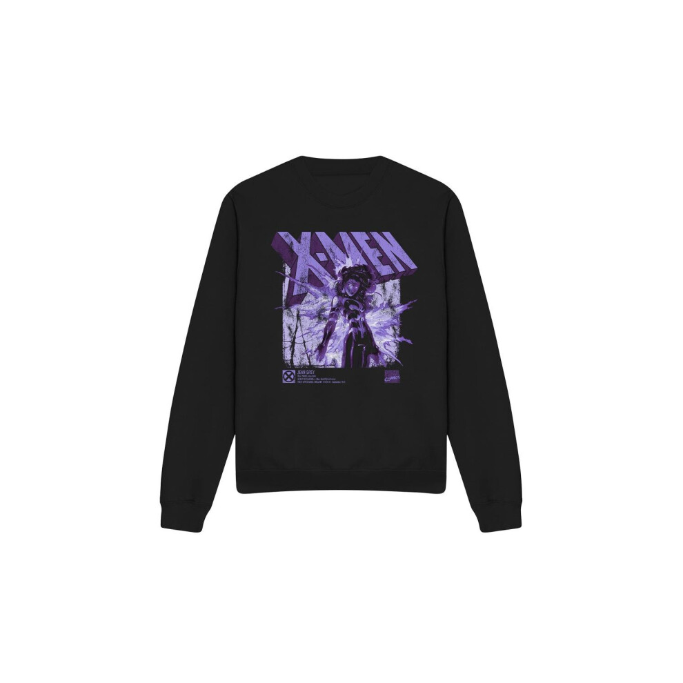 Marvel (Xl, Black) Unisex Adult X-Men Jean Grey Infographic Sweatshirt
