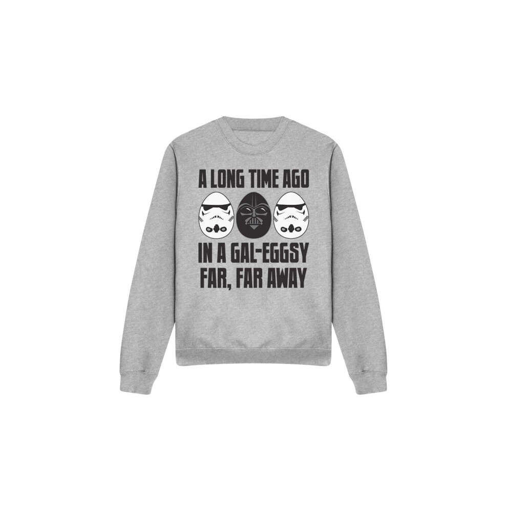 Star Wars (L, Sport Heather) Unisex Adult Galeggsy Far, Far Away Sweatshirt Multicoloured