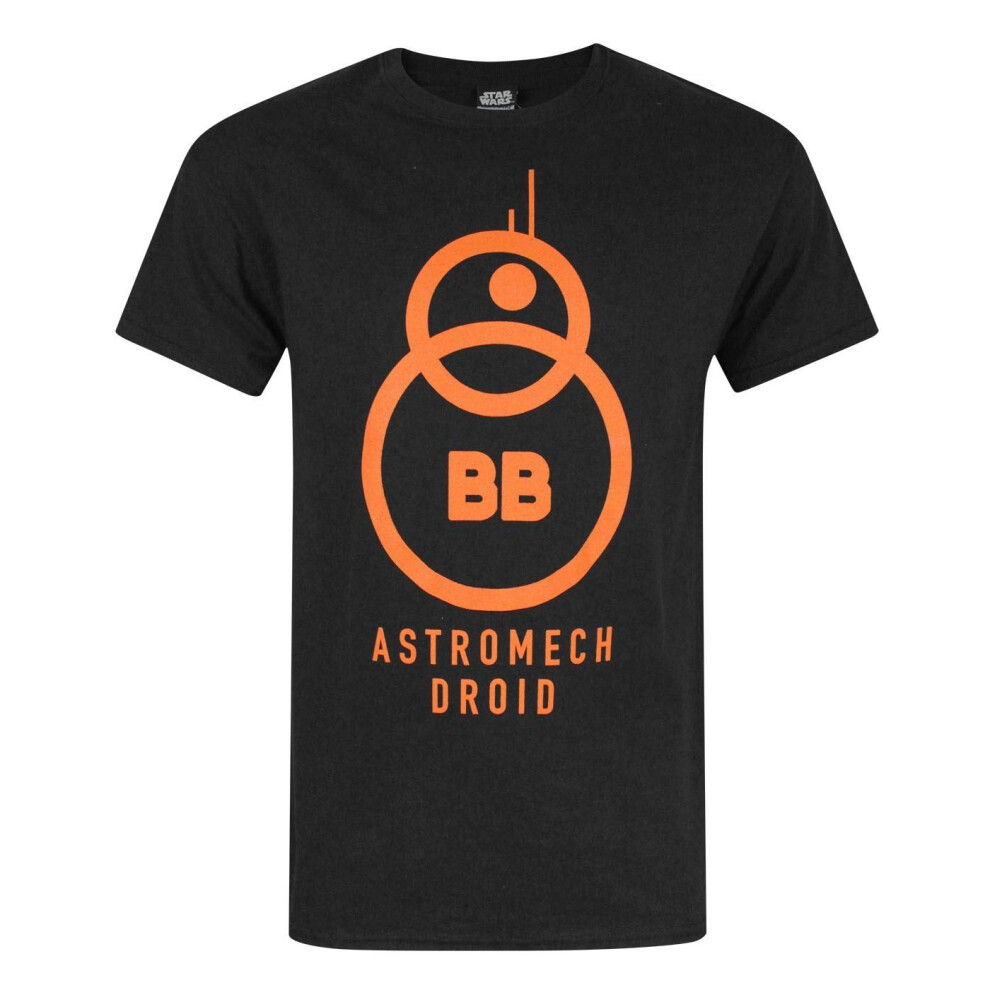 Star Wars (Xl, ) Mens The Force Awakens Bb-8 Astromech Droid T-Shirt Grey